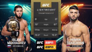 Makhachev vs Tsarukyan
